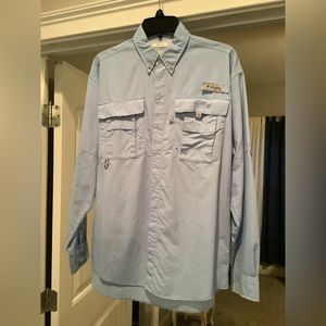 Columbia button down top.